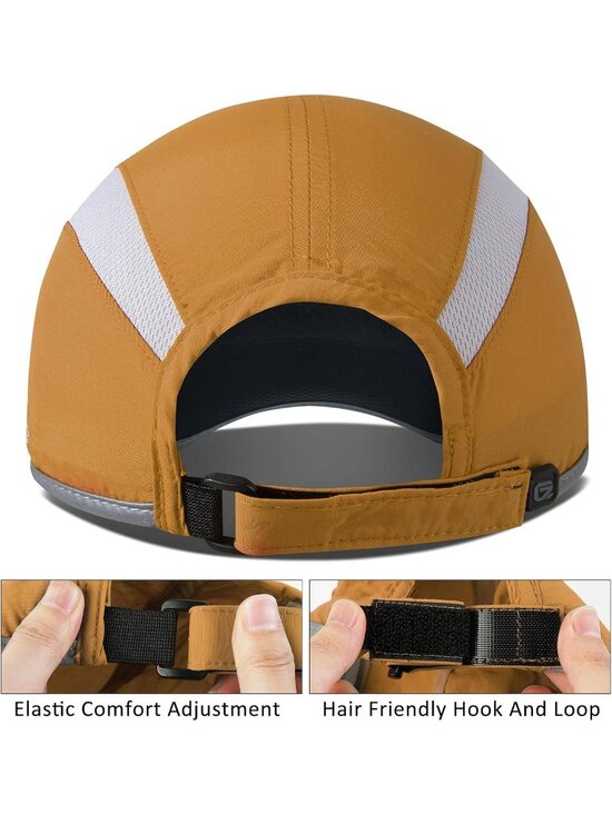 〽️Women Goldenrod Reflective Folding Hat Design UPF 50+ Sun Protection Sport Hat main image 5